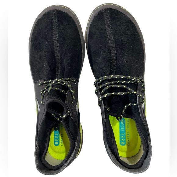 NWOT!  JSPORT JAMBU CATSKIL BLACK SUEDE NEON GREEN LADIES SHOES-   SZ 8M - Picture 7 of 11